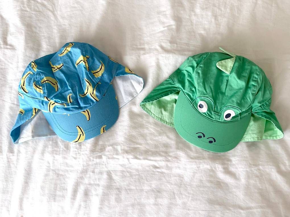 Altro abbigliamento per bambino: 2-Set Schirmmützen mit Nacken, Gr. 50 – Usato da Dietikon venduto da ing_f9sy 1