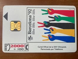 Telefonkarte Spanien. Olympiade. Barcelona 1992