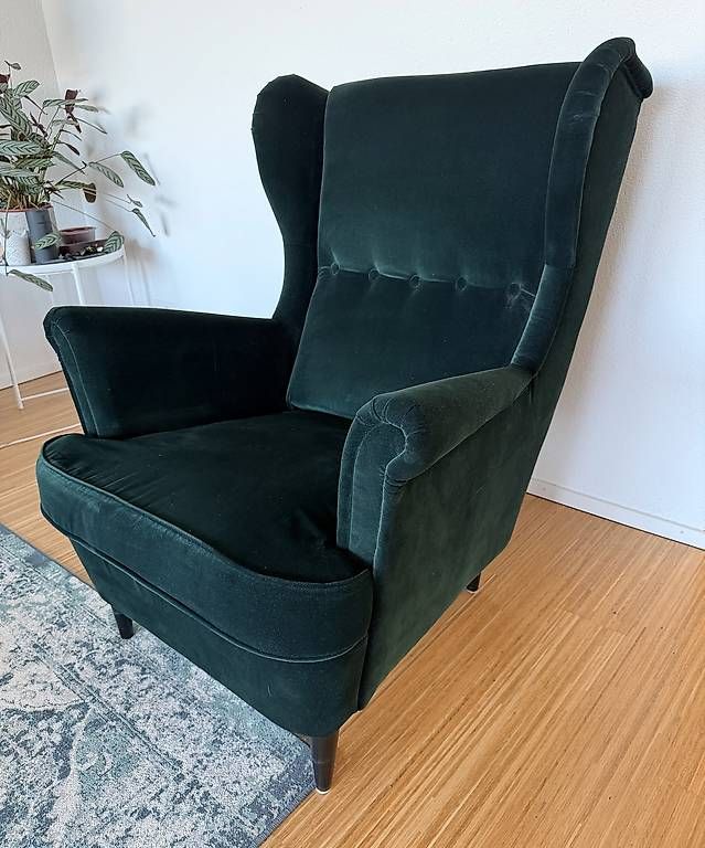 Ikea Fauteuils: IKEA STRANDMON Ohrensessel + Hocker – D'occasion à Glattpark(Opfikon) par heto1 2