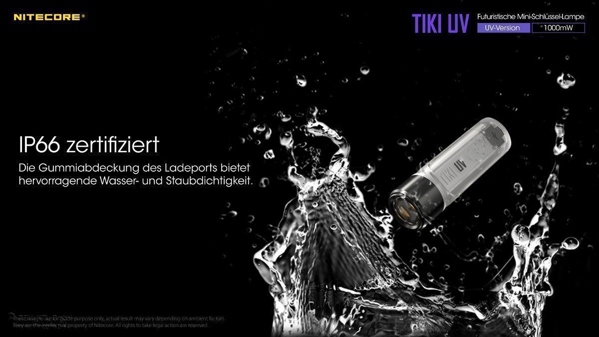 NiteCore Lampade: UV-Schlüssenbundlampe NiteCore TIKI UV – Nuovo e nell'imballaggio originale da Grüningen venduto da Prolumin 8