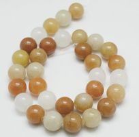 Jade Perlen Topas 4mm gold orange, 1Strang
