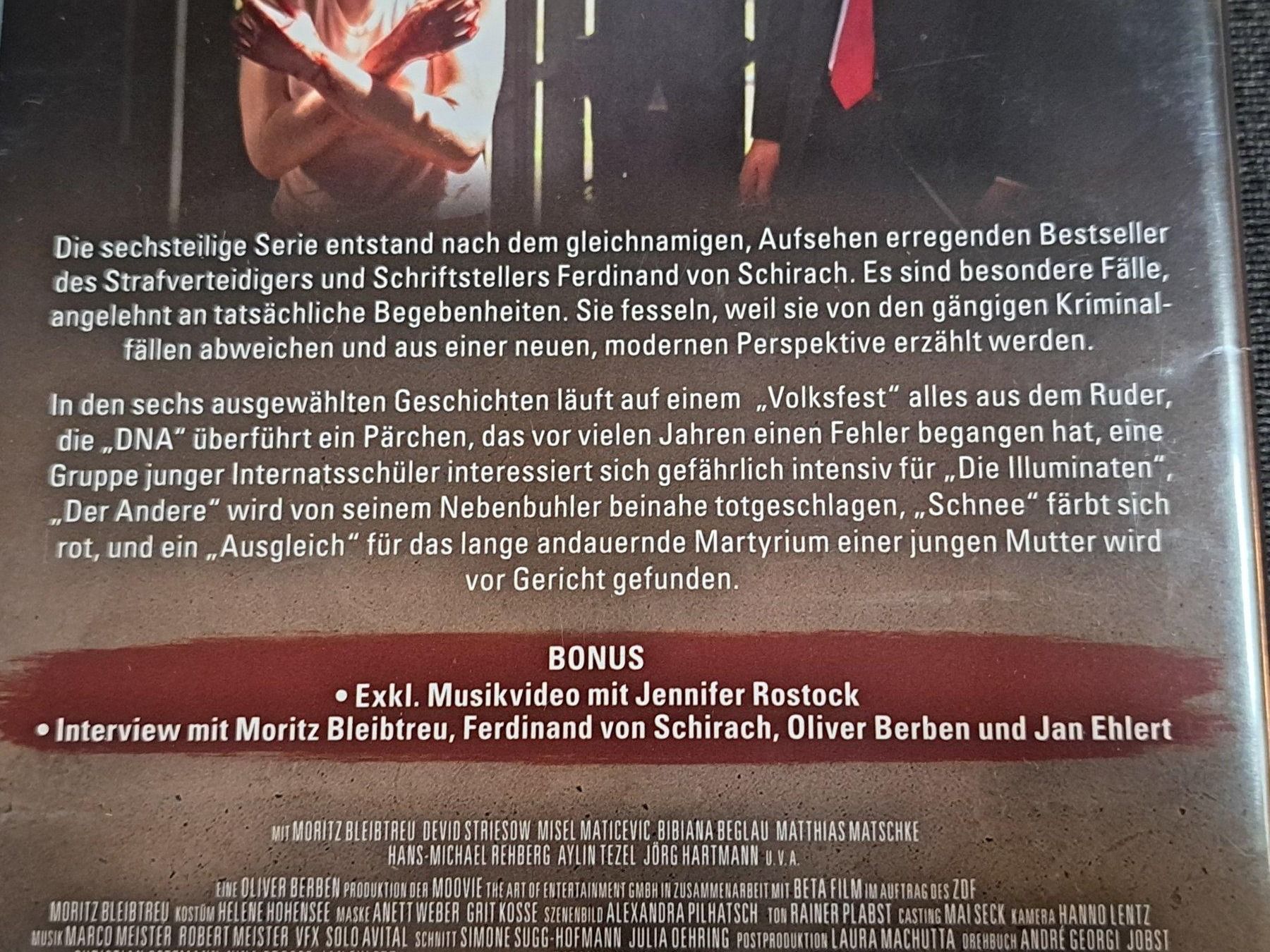 Tutti i DVDs: DVD  Schuld nach Ferdinand von Schirach, 2-Disc Edition – Nuovo (secondo la descrizione) da Unterseen venduto da Kanica 2