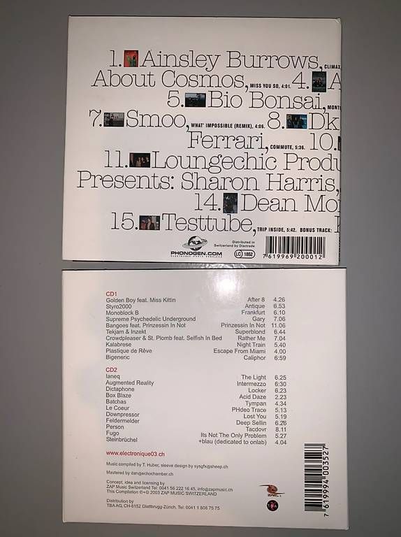 CD: 2 CDs: CH.electronique / Forum – Usato da Zürich venduto da Deluxe123 1