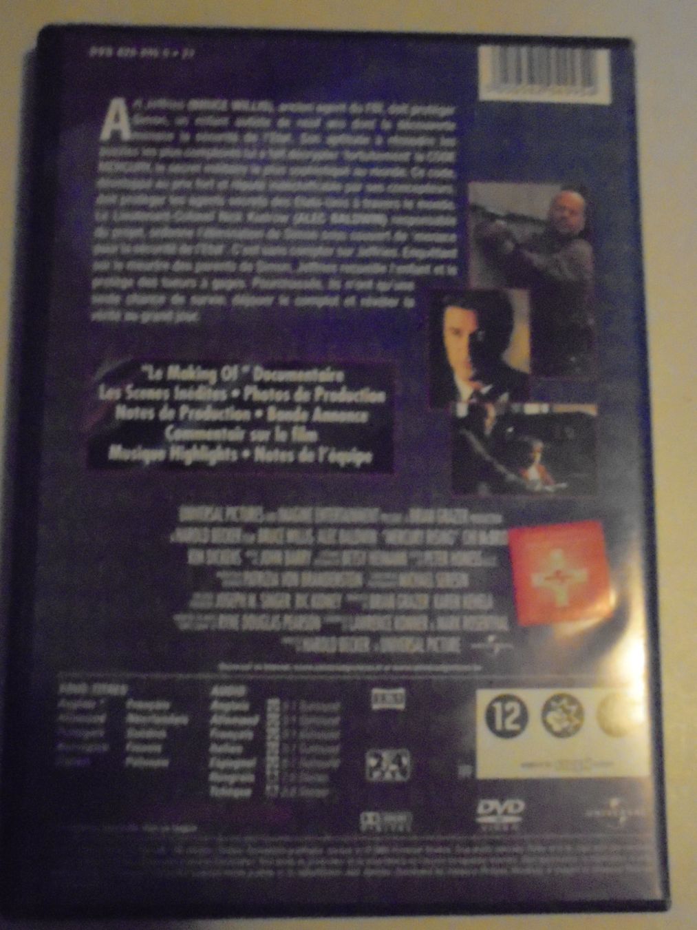 Alle DVDs: " Code Mercury " Bruce Willis, Alec Baldwin. comme neuf. – Gebraucht aus Crissier von Promopost 1
