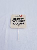 SWISSAIR "Besetzt" Einsteckkarte