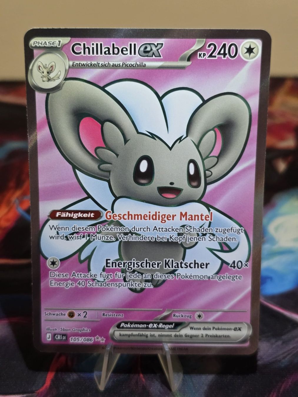 Pokémon Carte collezionabili: Chillabell ex (CRI 105) – Usato da Lenzburg venduto da AkuyakuTCG