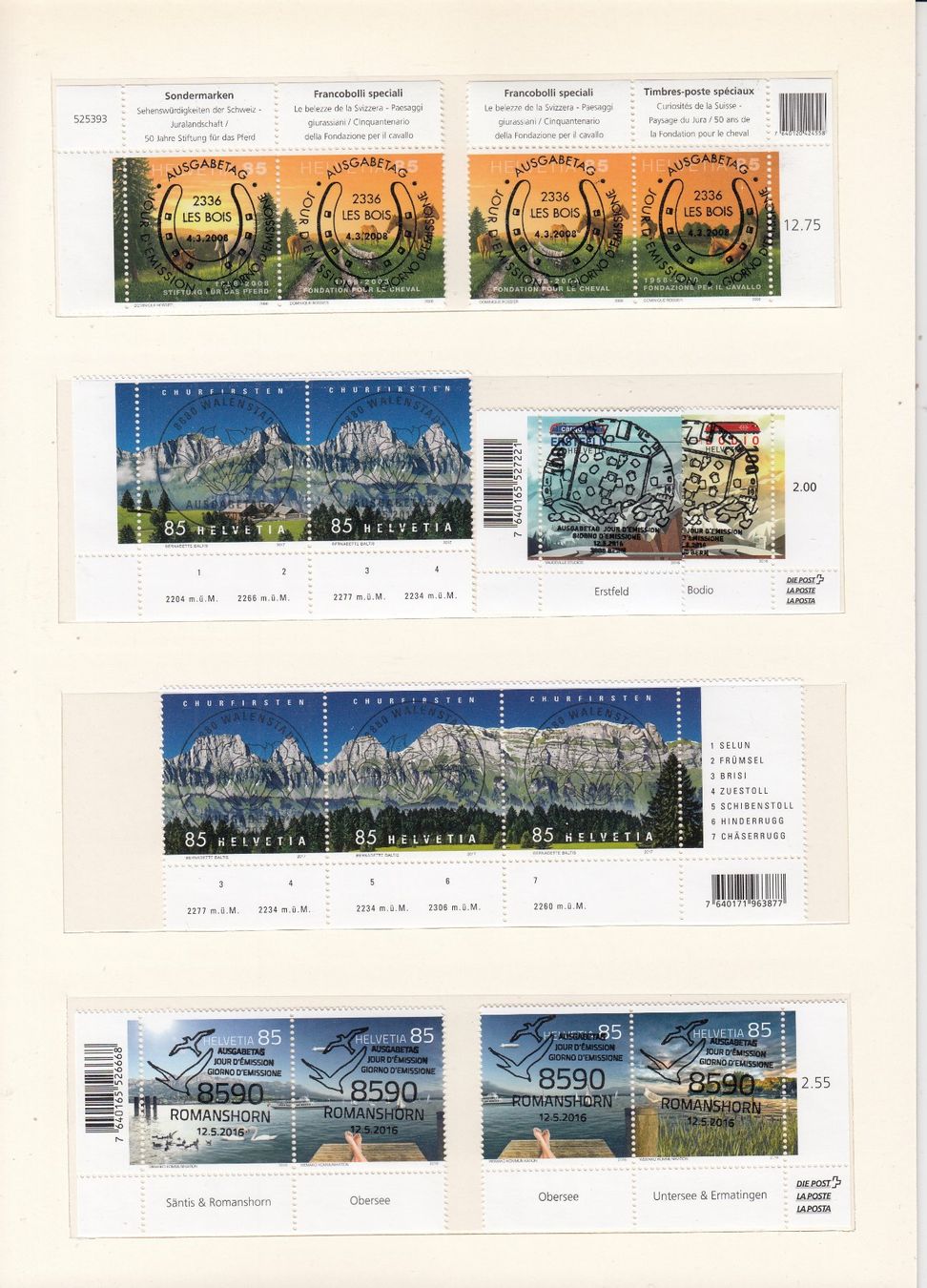 Tutti i francobolli: 16 Serien mit FD-Vollstempel, 2 weitere Serien mit FDC – Usato da Spreitenbach venduto da Lienbi01 3
