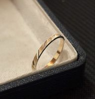 Ring Silber 925 matt gestreift Grösse 51 guter Zustand