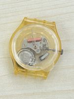Swatch Uhr transparent gelb 1999 