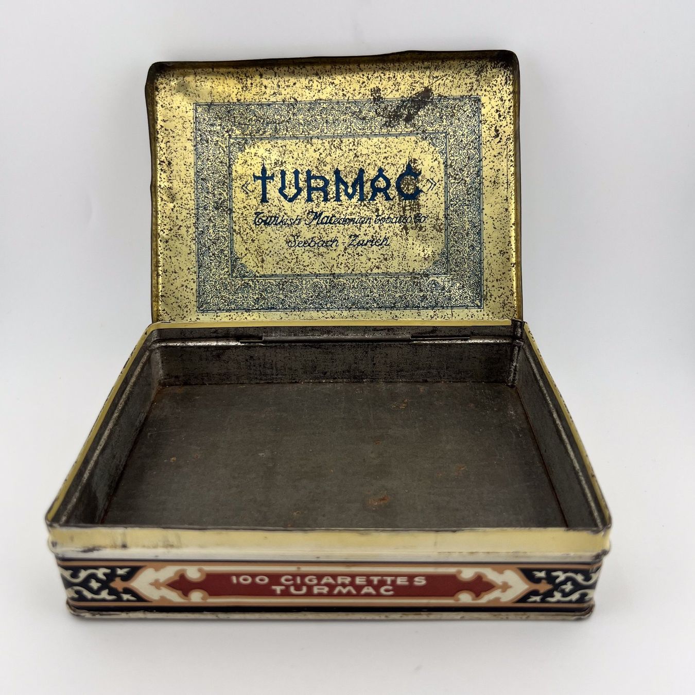 Dosen: Vintage Blechdose Turmac Brun Zigaretten Reklame Blech Dose – Gebraucht aus Neuhausen von rraayy 4
