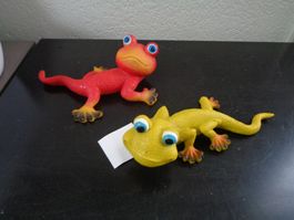 Gecko in rot u. gelb (2 Stk.)