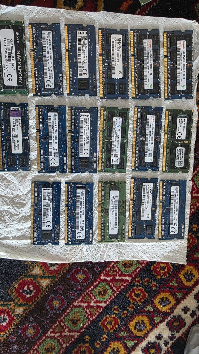 Memory / RAM: 17x 4GB DDR3 RAM Bundle - Various Brands & Sizes - Great Dea – Gebraucht aus Lugano von DanyalCH