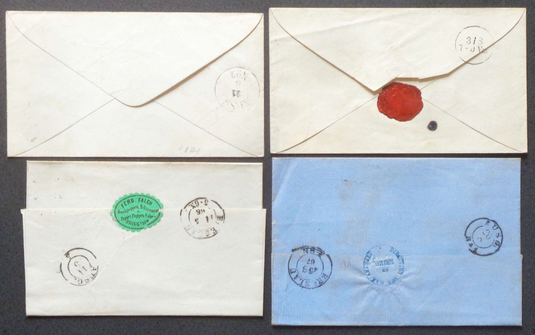 Tous les timbres: PREUSSEN: 4 Poststücke um 1852–1867 – D'occasion à Le Locle par timbrettino 1