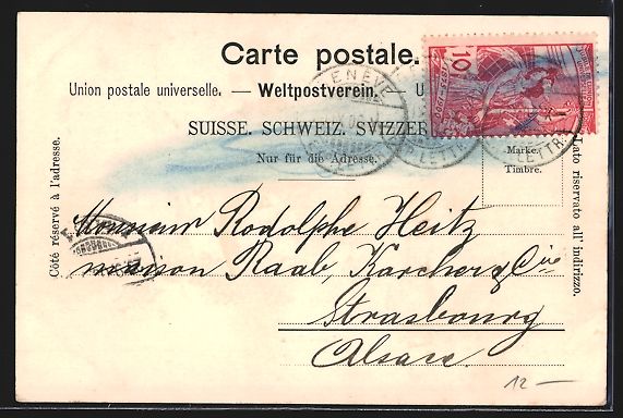 Cartoline postali: AK Genève, Trois Rois – Usato da Berlin venduto da bartko-reher 1