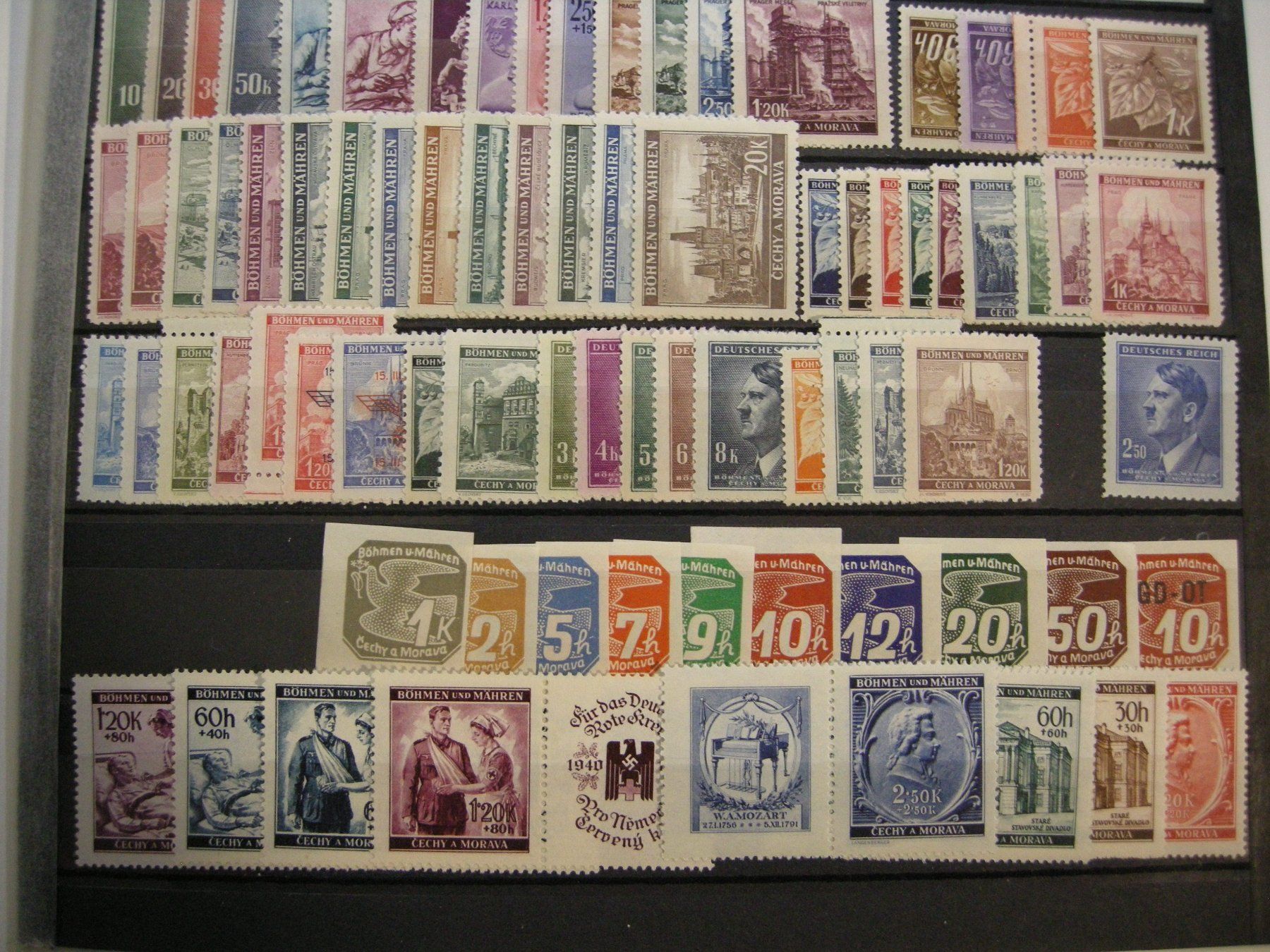 Tutti i francobolli: LOT BÖHMEN UND MÄHREN, POSTFRISCH**,  181 WERTE – Usato da Rüti ZH venduto da jupi1945 3