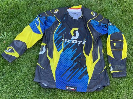 Scott Cross Shirt 450 schwarz gelb blau Grösse XL