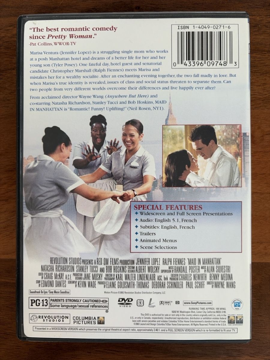 Tous les DVDs: Maid in Manhattan DVD – D'occasion à Bottmingen par Tuxedo78 1
