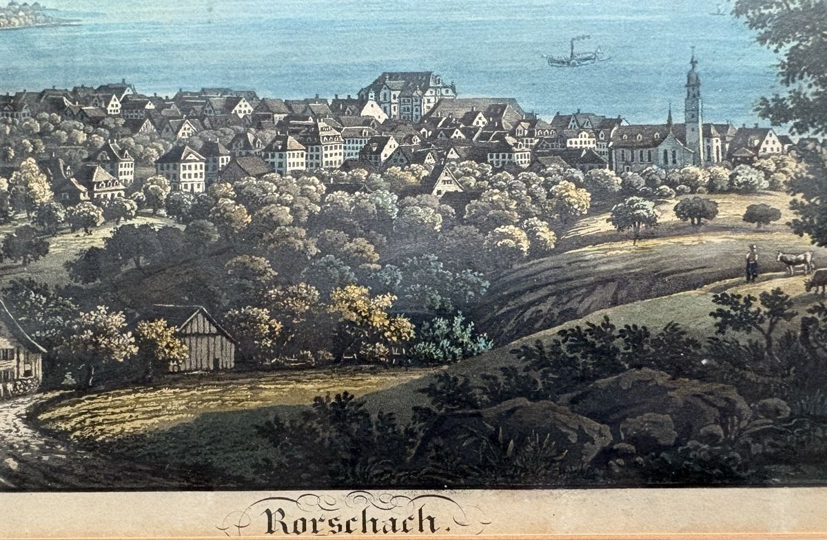 Incisioni: Rorschach von Süden um 1835 – Usato da Goldach venduto da Lebel 2