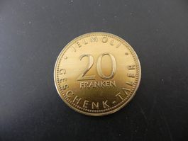 Medaille Jelmoli 20 Franken 1999 - 100 Jahre Glaspalast