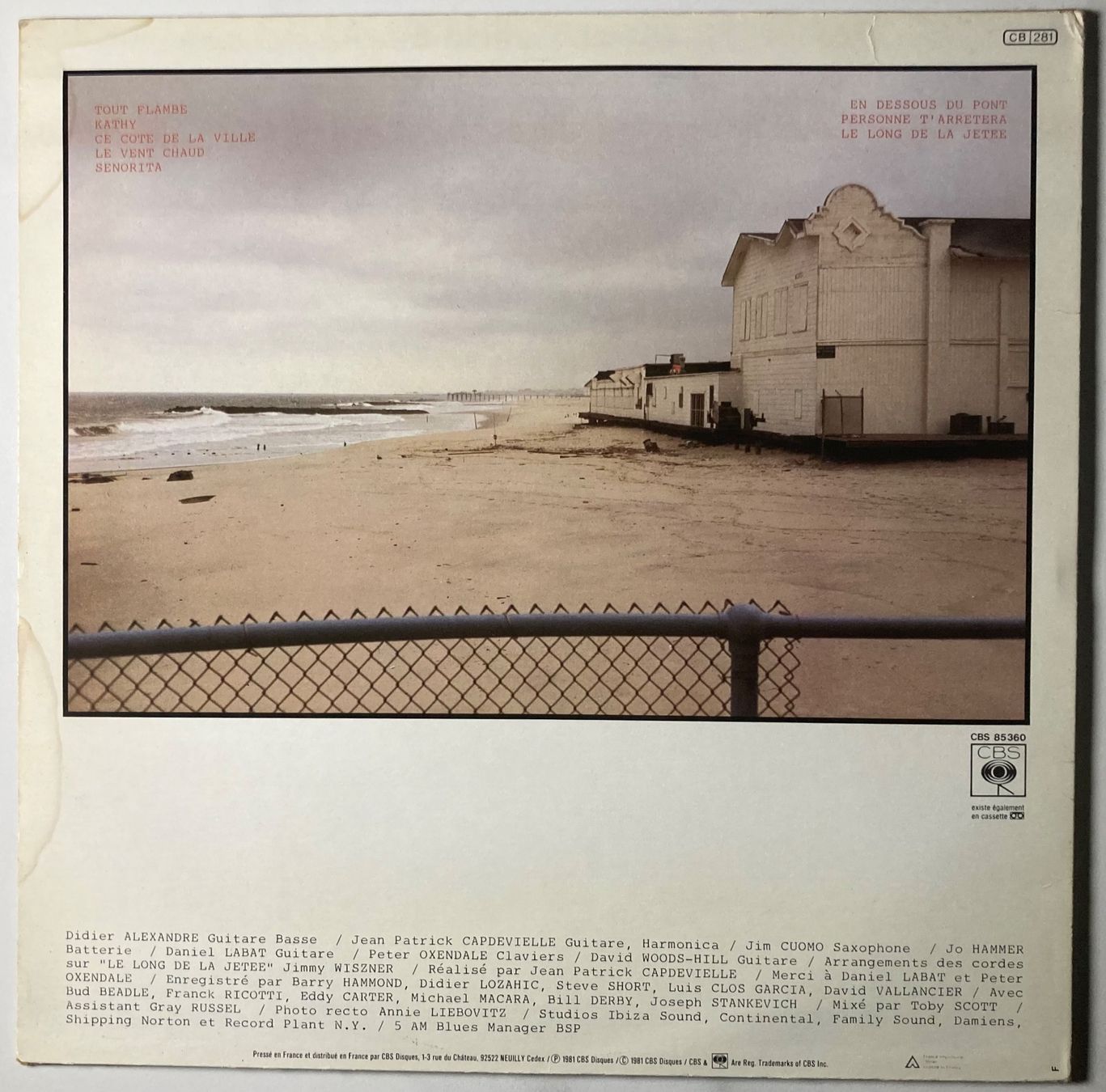 Dischi in vinile: JEAN-PATRICK CAPDEVIELLE - LE LONG DE LA JETÉE – Usato da Poliez-Pittet venduto da Newtown-Records 1