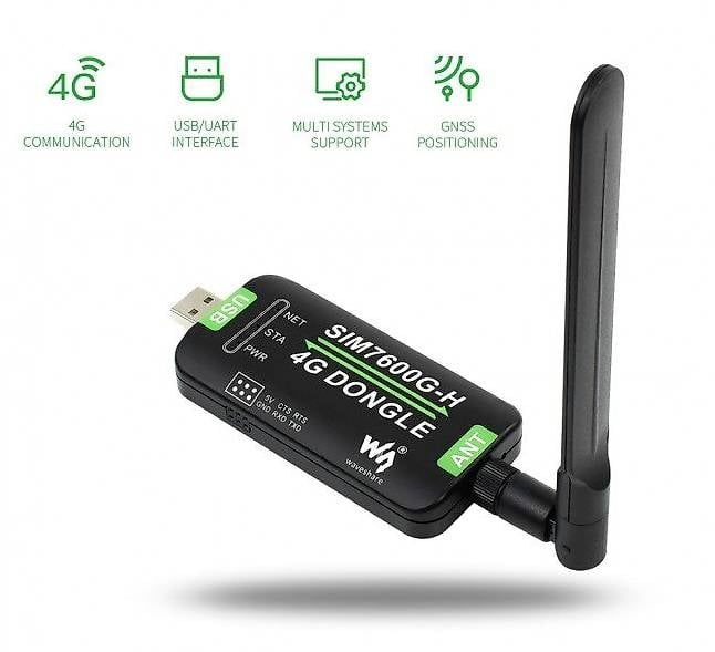 Modems & Router: SIM7600G-H Waveshare Dongle 4G + GNSS Positioning – Gebraucht aus Bern von Hnickelback