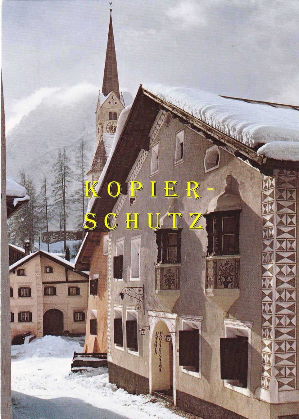 Cartoline postali: Scuol - Dorfgasse /ay – Usato da Hombrechtikon venduto da Rudolf07