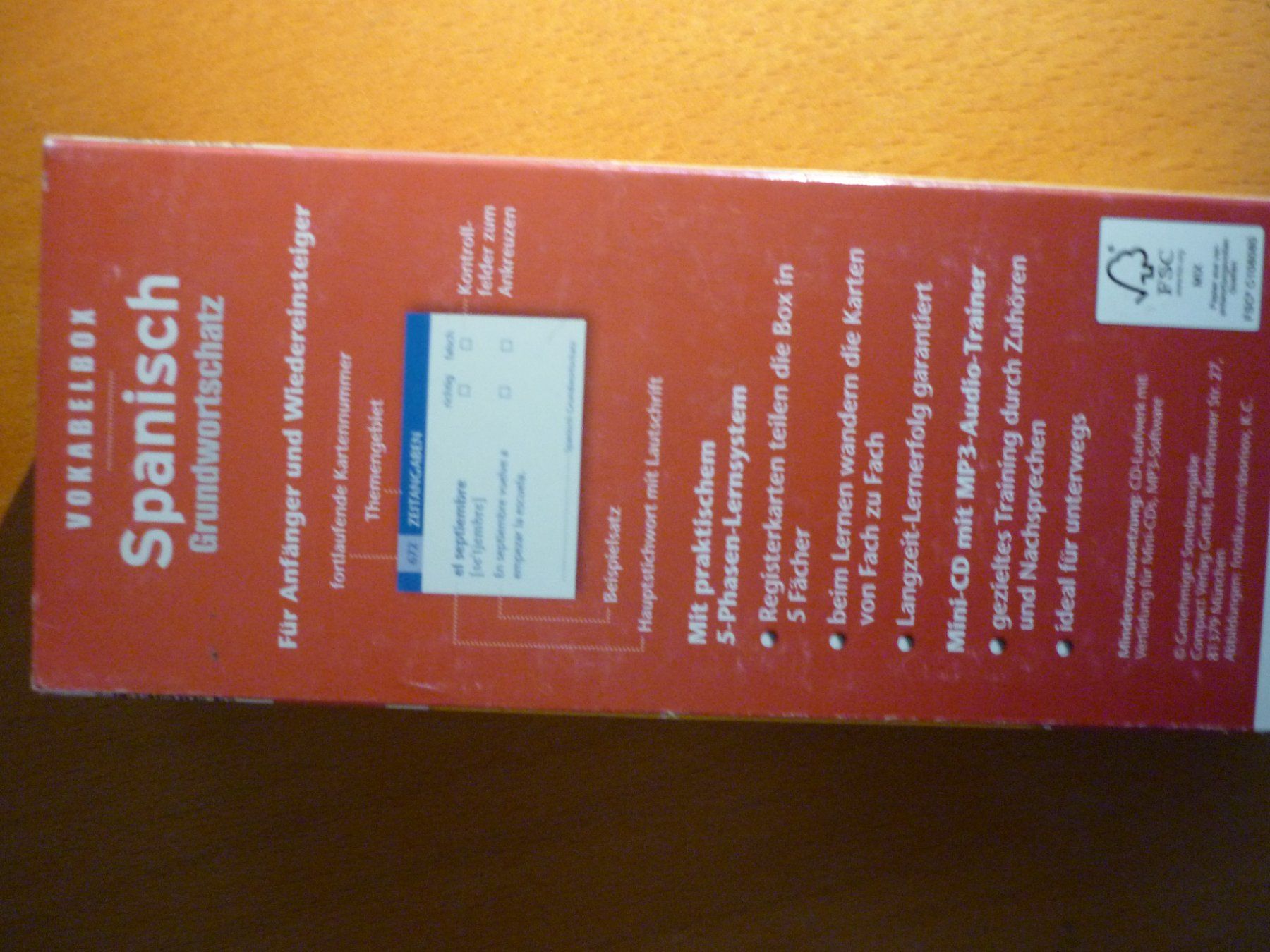 Libri: Vokabelbox, Spanisch, Grundwortschatz – Usato da Uster venduto da mak_mw2n 2