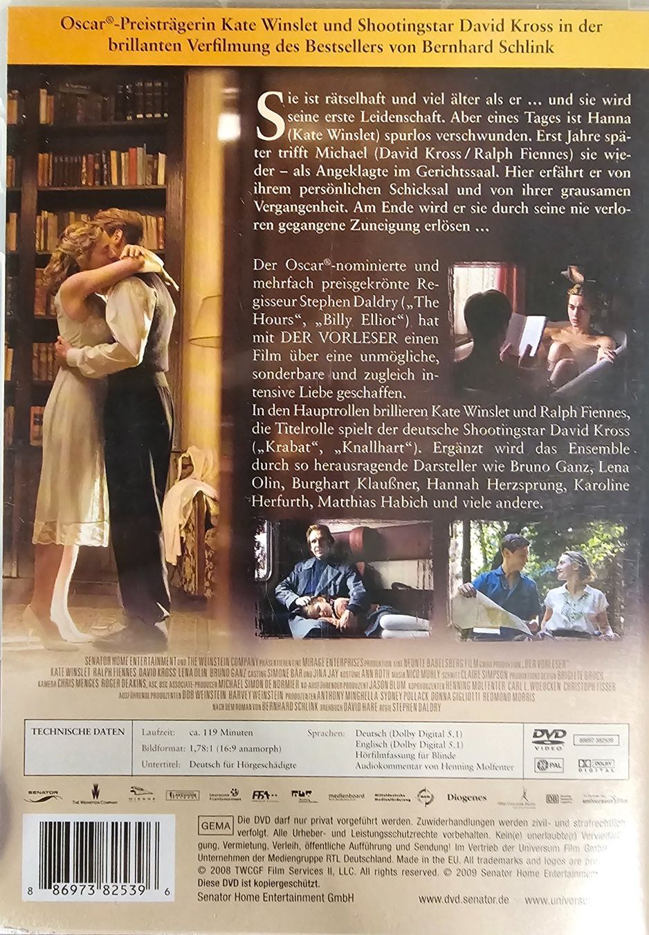Tutti i DVDs: Der Vorleser – Usato da Wahlen b. Laufen venduto da Cg10 1
