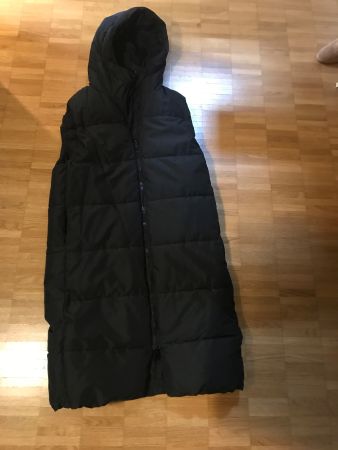 Langes schwarzes Gilet Gr XS