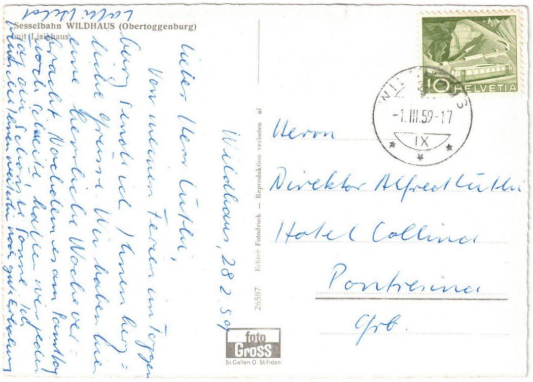 Cartes postales: Wildhaus - Sessellift – D'occasion à Binningen par Mountainrider 1