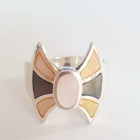 Silber Ring  925 er mit Speziellem Design gr 17,9 mm