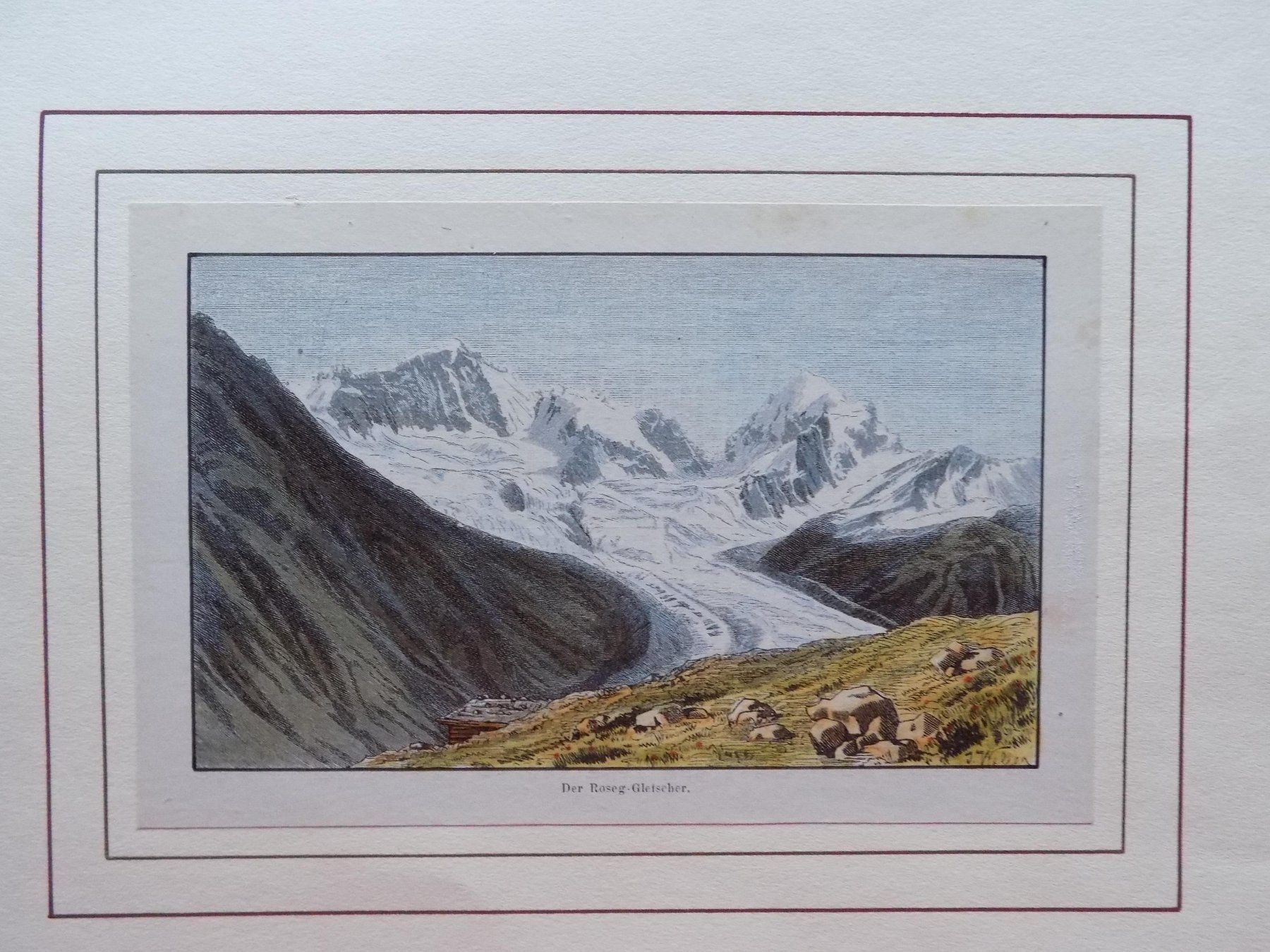 Incisioni: Roseg Gletscher Engadin – Usato da Risch venduto da Antikfee 1