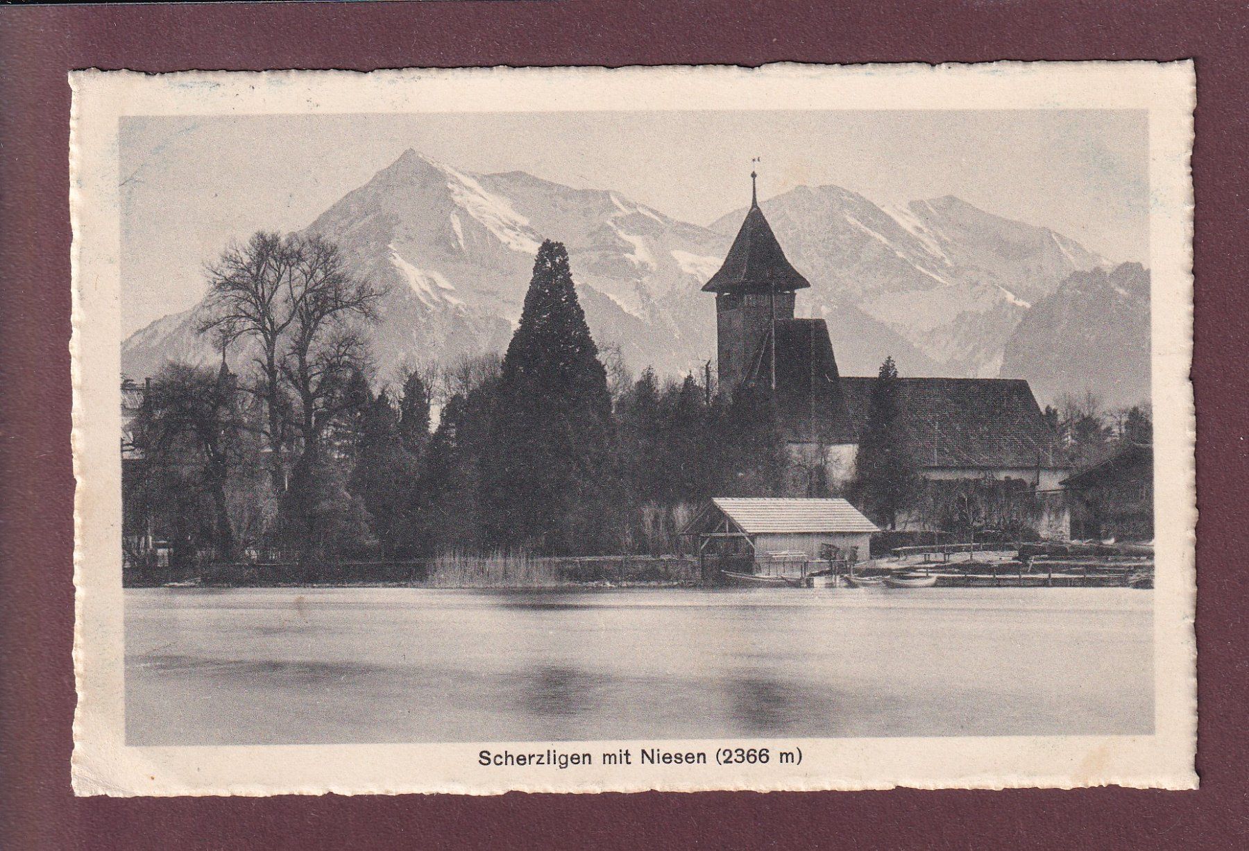 Cartoline postali: SCHERZLIGEN - Niesen - 1915 – Usato da Pully venduto da nicecards