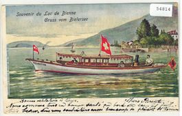 Souvenir du Lac de Bienne - Dampfboot Polarstern