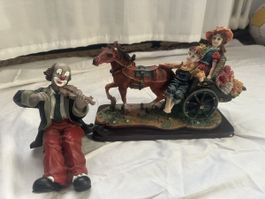 2 Stock Skulpturen