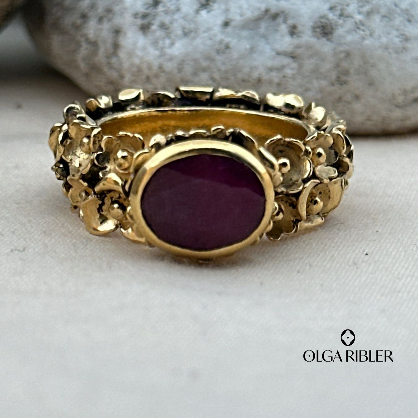 Olga Ribler Anelli: Statement Silber Ring 925 mit Rubin Grösse 56 – Nuovo (secondo la descrizione) da Luzern venduto da Schmuckoutlet 3