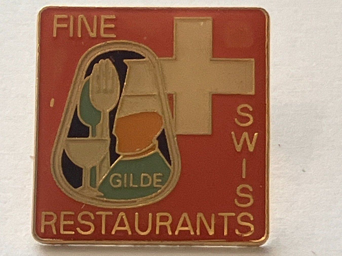 Placchette & Badge: 1 Pin Gilde Fine Swiss Restaurants – Usato da Basel venduto da djwwpp