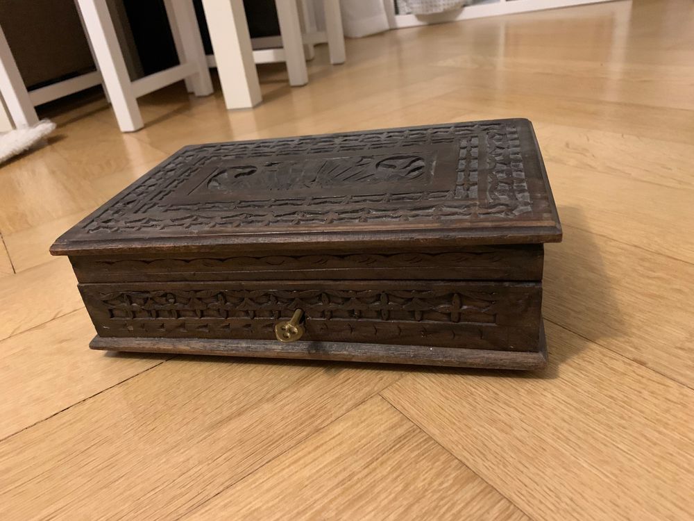 MOTUZP Vintage Holzkisten Mit Schloss Holzaufbewahr Produktbild-Vorschau 8