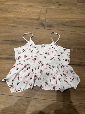Hollister Sommer Top mit Blumenmuster, Grösse 2XL