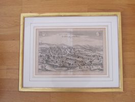Beromünster Aargau, Stich, gerahmt, Rarität, top!