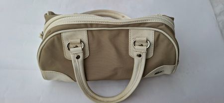 Lacoste Handtasche/Sporttasche - Vintage Style - Beige