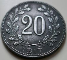 Österreich, Karl I, 20 Heller, 1917