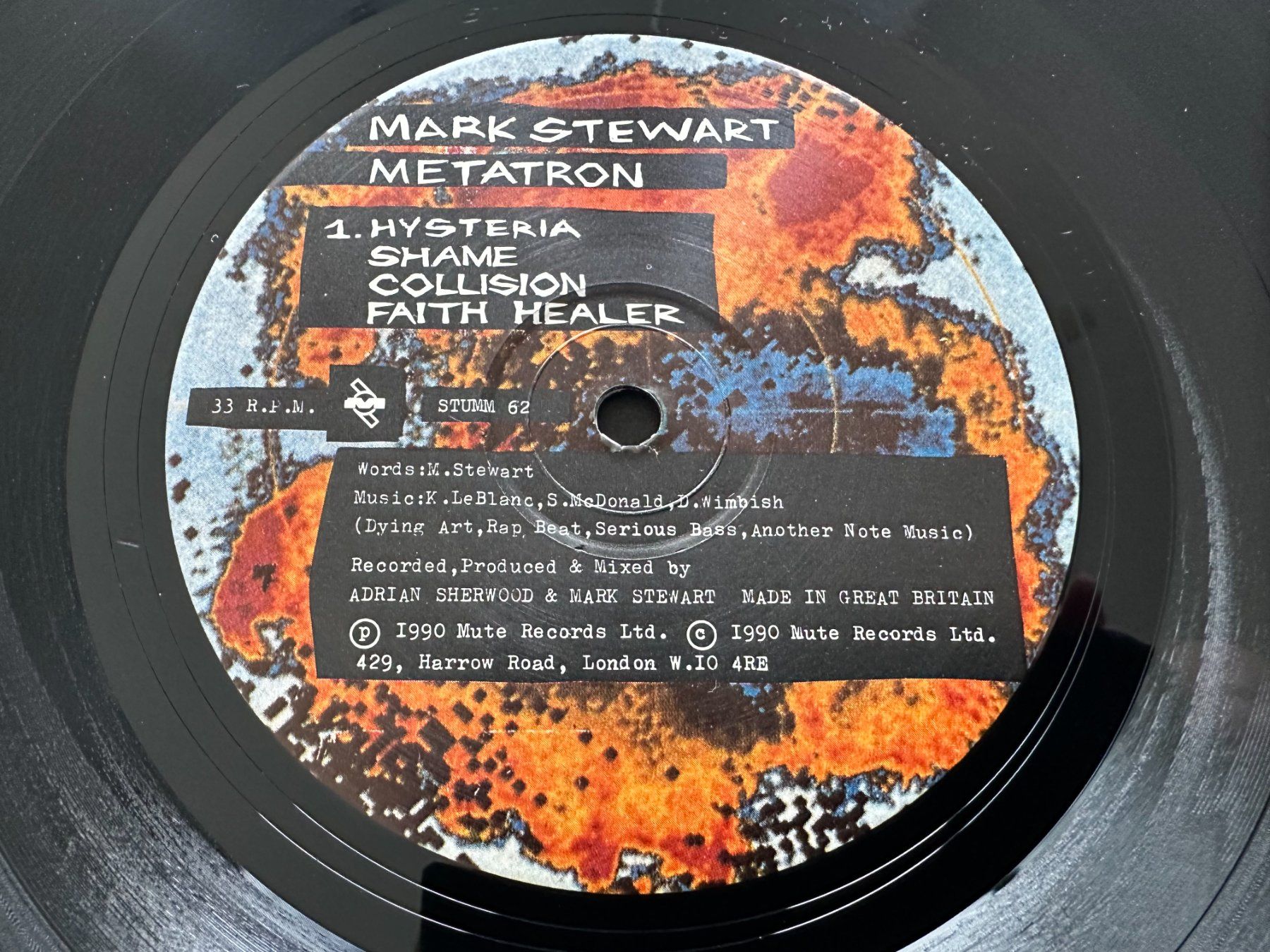 Dischi in vinile: MARK STEWART LP METATRON - THE POP GROUP – Usato da Sion venduto da jaipur1401 3