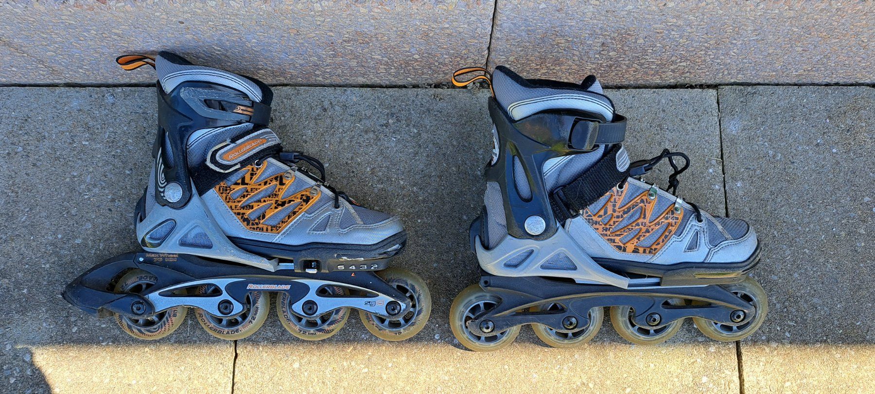Inline-Skating & Rollschuhe: Rollerblade Grösse 33 bis 36.5 Grössenverstellbar – Gebraucht aus künten von himelblau 1
