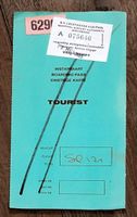 uraltes Billet SWISSAIR 1965