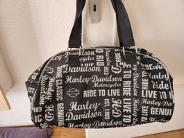 Sac de sport Harley-Davidson noir motif état neuf.