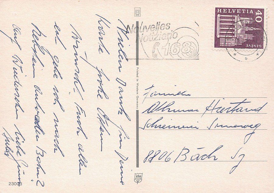 Cartoline postali: Joyeuses Pâques, circulée années 70 – Usato da Frauenfeld venduto da POML 1