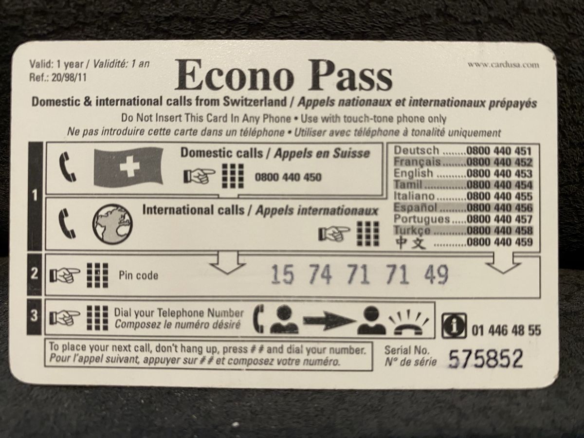 Cartes de téléphone: Teleline – D'occasion à Lausanne par babacard10 1