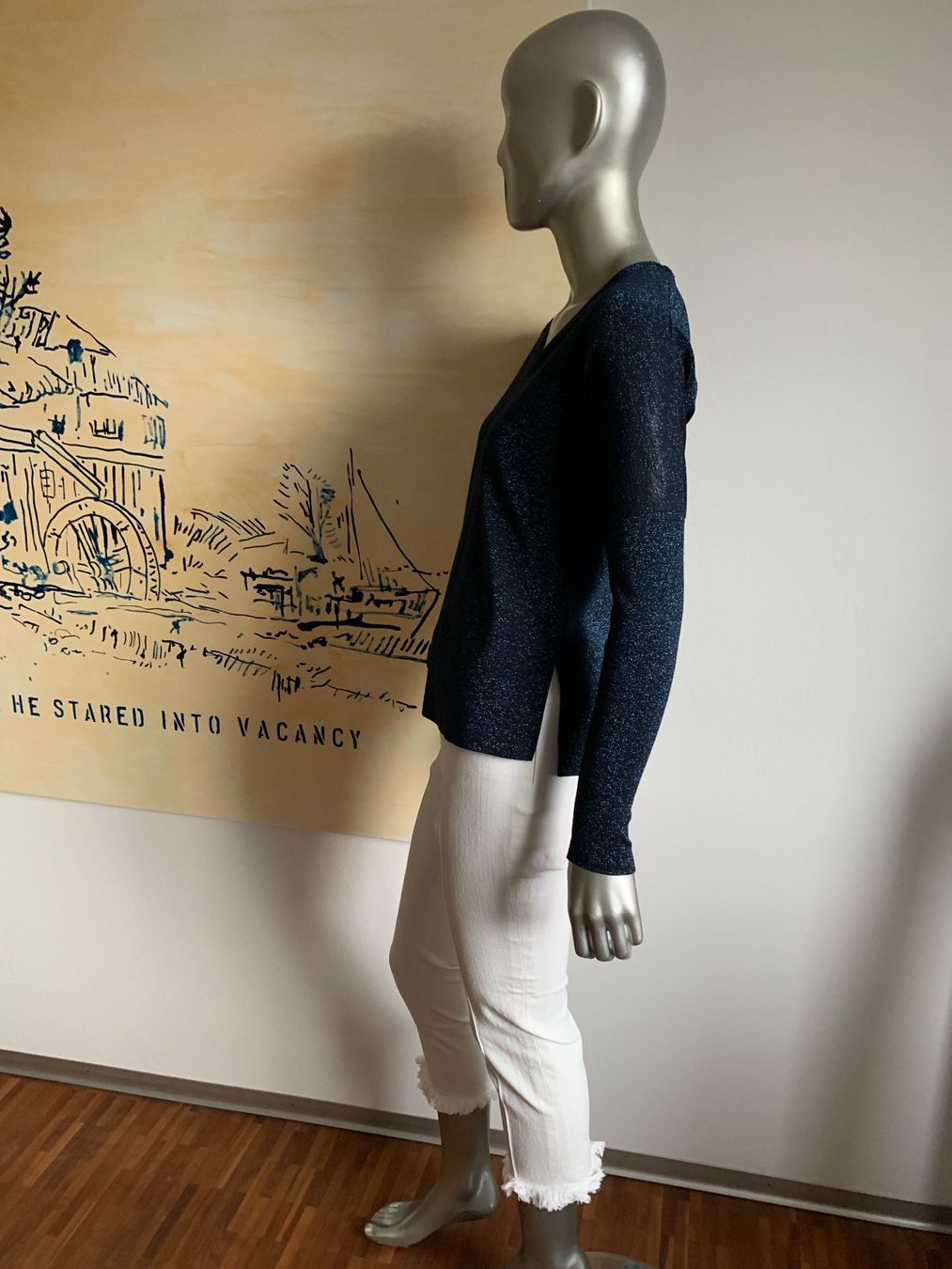Akris Maglioni & Felpe: AKRIS: Neuer blauer Pullover mit Glitter-Effekt, 34 – Nuovo (secondo la descrizione) da Luzern venduto da paulablue 6