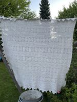Bettüberwurf 180x180 Häckeldecke